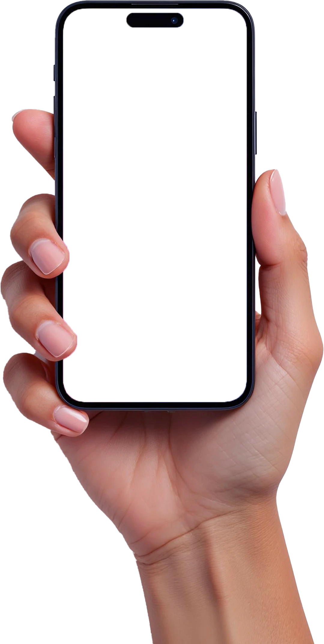 Hand holding a phone with a FlowAlert push notification